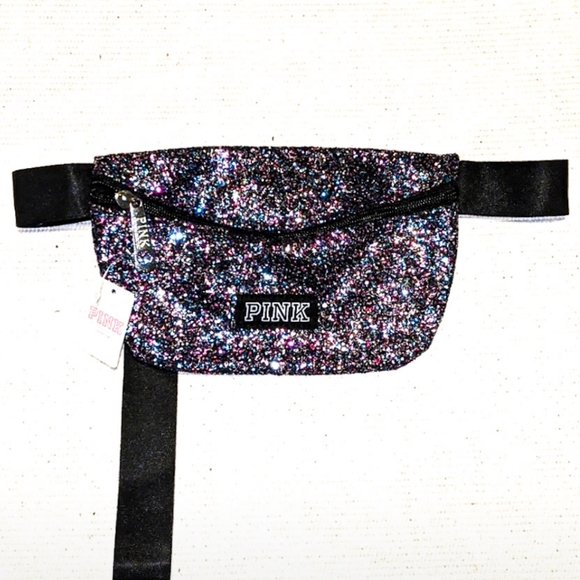 LAST One! ⏳VS PINK Fanny Pack in Multicolored Black Glitter - Picture 2 of 2